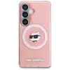 Karl Lagerfeld IML Repeated Choupette MagSafe-hoes voor Samsung Galaxy S26+ roze