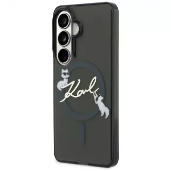 Karl Lagerfeld IML KC Script MagSafe-hoes voor Samsung Galaxy S26+ zwart