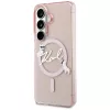 Karl Lagerfeld IML KC Script MagSafe-hoes voor Samsung Galaxy S26, roze