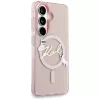 Karl Lagerfeld IML KC Script MagSafe-hoes voor Samsung Galaxy S26, roze