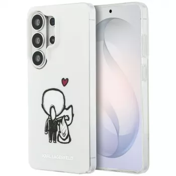 KARL LAGERFELD IML Karl & Choupette MagSafe backcover voor Samsung Galaxy S26 Ultra, transparant