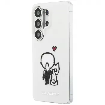KARL LAGERFELD IML Karl & Choupette MagSafe backcover voor Samsung Galaxy S26 Ultra, transparant