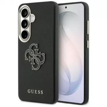 Guess Grained Big 4G Metal Logo-hoes voor Samsung Galaxy S26 - zwart
