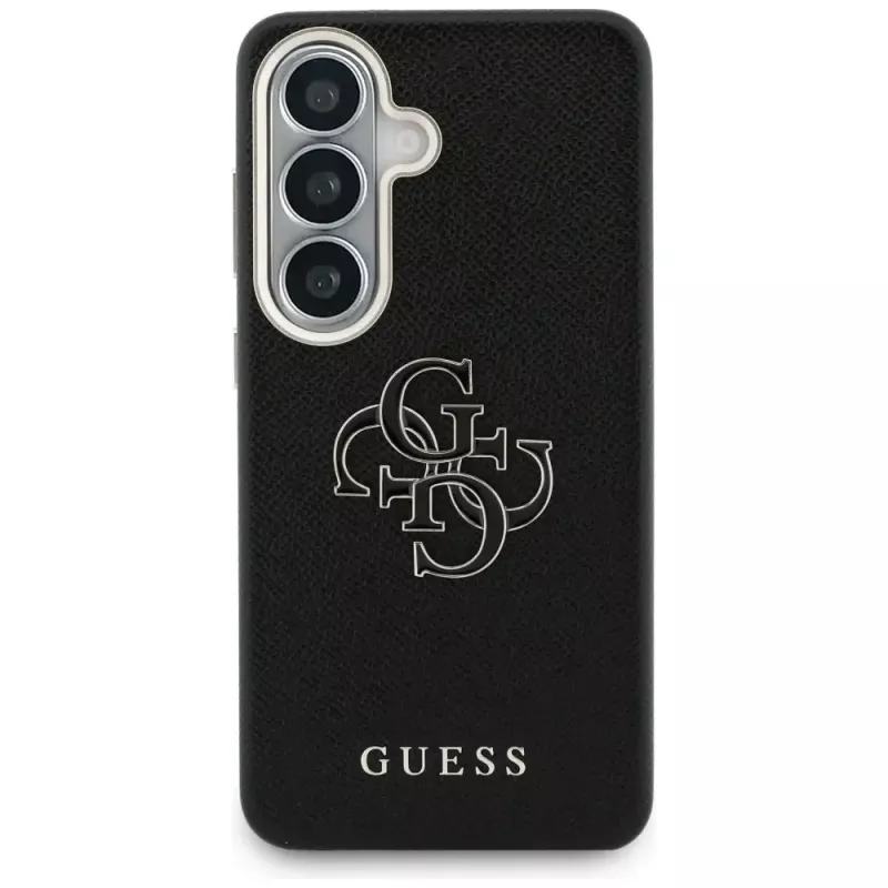 Guess Grained Big 4G Metal Logo-hoes voor Samsung Galaxy S26+ zwart
