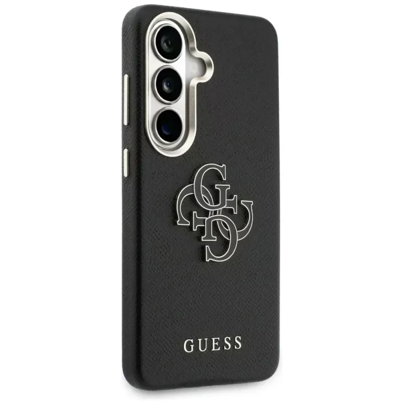 Guess Grained Big 4G Metal Logo-hoes voor Samsung Galaxy S26+ zwart