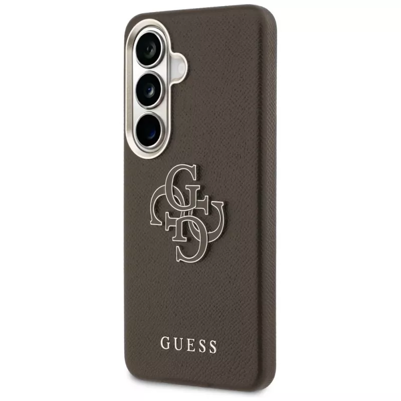 Guess Grained Big 4G Metal Logo-hoes voor Samsung Galaxy S26+ bruin