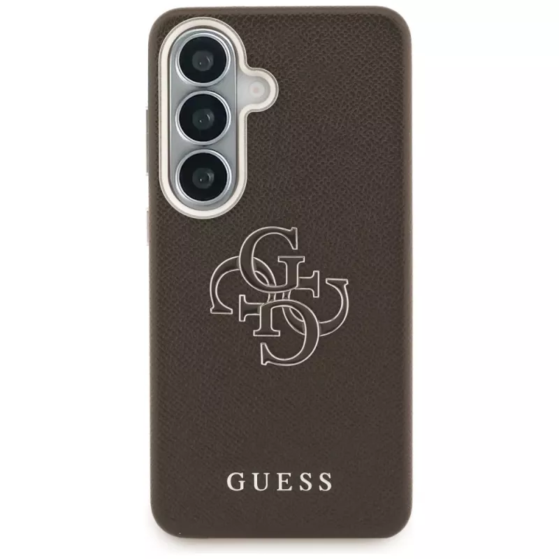 Guess Grained Big 4G Metal Logo-hoes voor Samsung Galaxy S26+ bruin