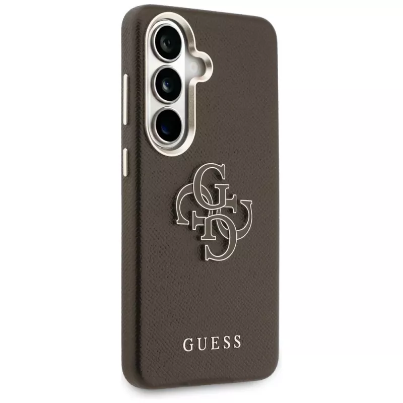 Guess Grained Big 4G Metal Logo-hoes voor Samsung Galaxy S26+ bruin