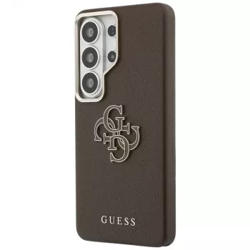 Guess Grained Big 4G Metal Logo-hoes voor Samsung Galaxy S26 Ultra - bruin