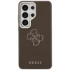 Guess Grained Big 4G Metal Logo-hoes voor Samsung Galaxy S26 Ultra - bruin