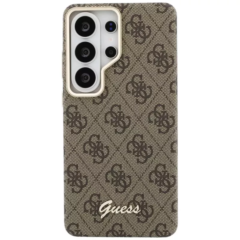 Guess 4G Script MagSafe-hoes voor Samsung Galaxy S26 Ultra (bruin)