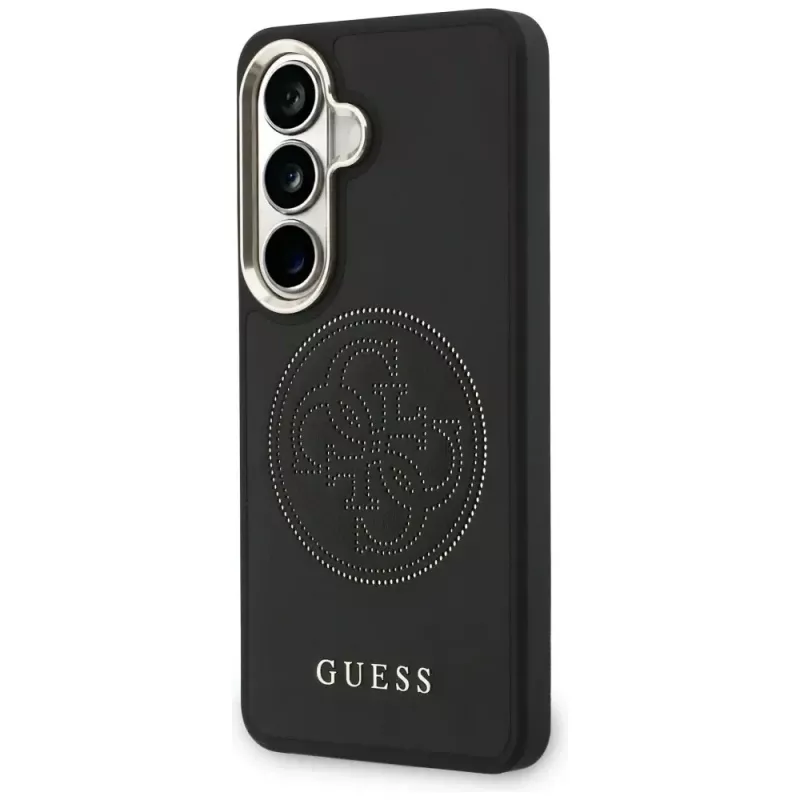 Guess Perforated Logo MagSafe-hoes voor Samsung Galaxy S26 - zwart