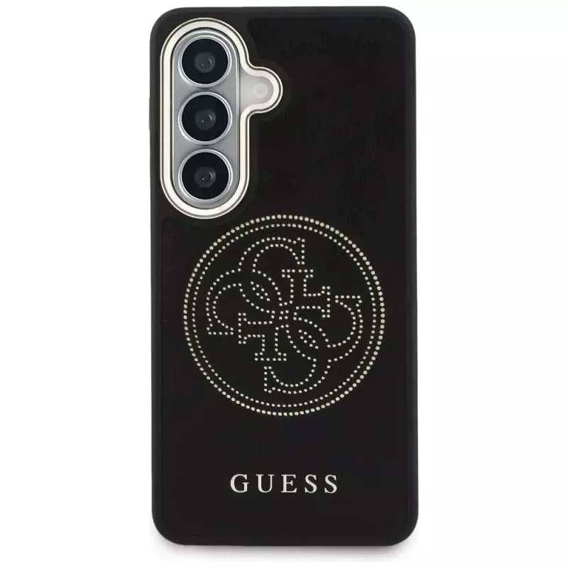 Guess Perforated Logo MagSafe-hoes voor Samsung Galaxy S26 - zwart
