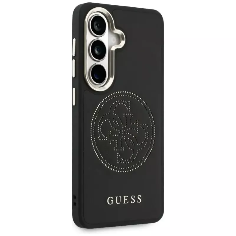 Guess Perforated Logo MagSafe-hoes voor Samsung Galaxy S26 - zwart