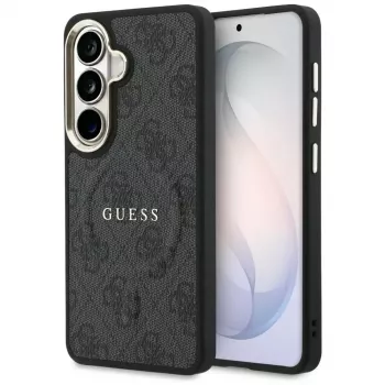 Guess 4G Embossed Ring MagSafe-hoes voor Samsung Galaxy S26 (zwart)