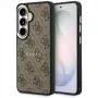 Guess 4G Embossed Ring MagSafe Case voor Samsung Galaxy S26 (bruin)