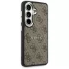 Guess 4G Embossed Ring MagSafe Case voor Samsung Galaxy S26+ (bruin)