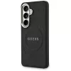 Guess Saffiano Peony Embossed Ring MagSafe Case voor Samsung Galaxy S26 zwart