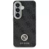 Guess 4G Rhinestone Round Logo MagSafe Case voor Samsung Galaxy S26 (zwart)