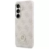 Guess 4G Rhinestone Round Logo MagSafe Case voor Samsung Galaxy S26 (roze)