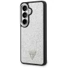 Guess Fixed Glitter Triangle MagSafe Case voor Samsung Galaxy S26 - zilver