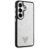 Guess Fixed Glitter Triangle MagSafe Case voor Samsung Galaxy S26 - zilver