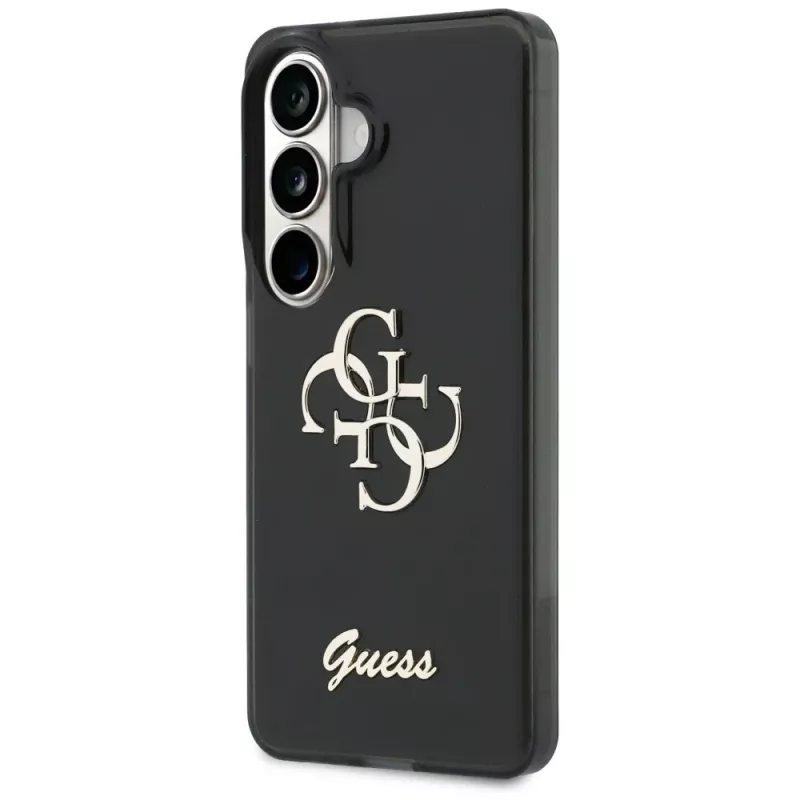 Guess IML Big Metal 4G Script Case voor Samsung Galaxy S26 (zwart)
