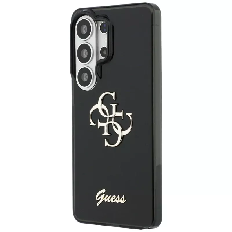 Guess IML Big Metal 4G Script Case voor Samsung Galaxy S26 Ultra (zwart)