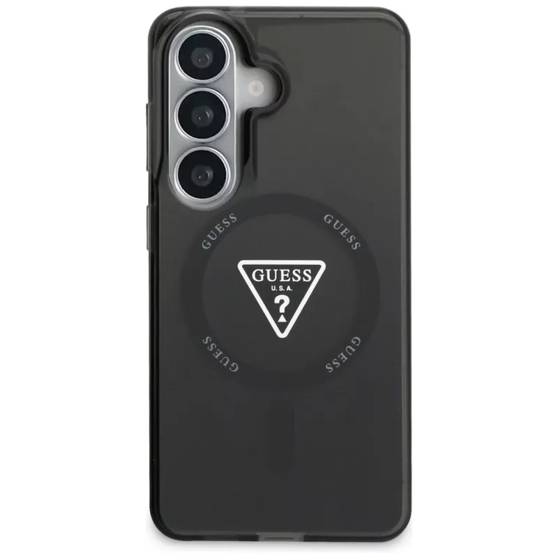 Guess IML Gradient Triangle MagSafe Case voor Samsung Galaxy S26 - zwart