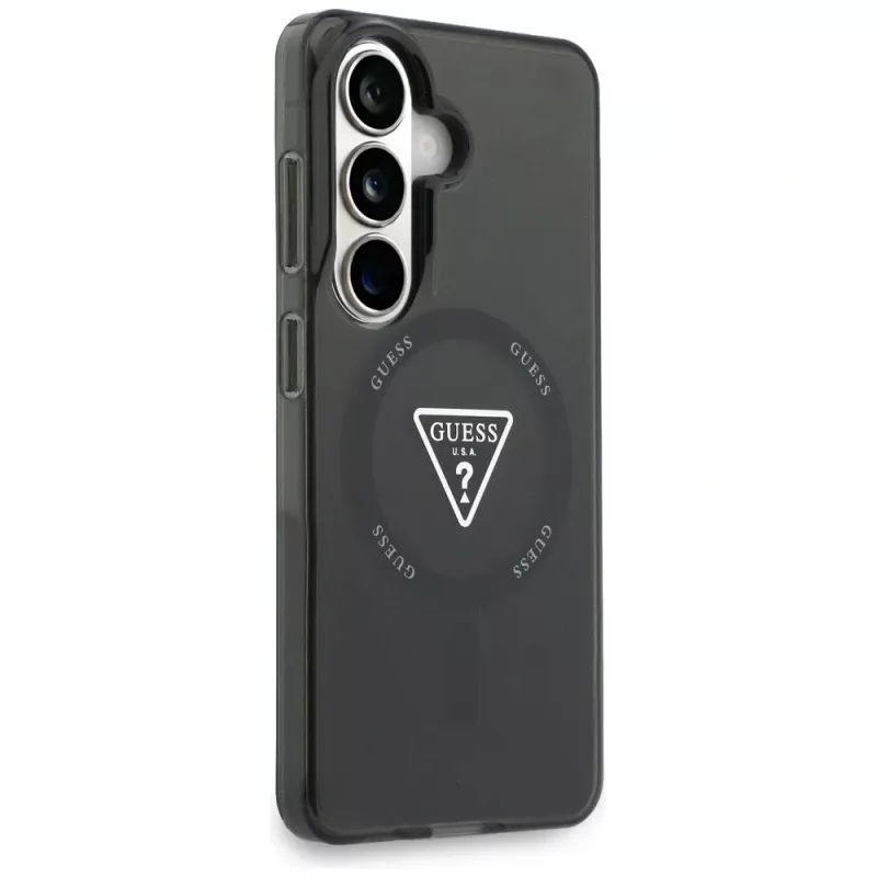 Guess IML Gradient Triangle MagSafe Case voor Samsung Galaxy S26 - zwart