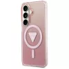 Guess IML Gradient Triangle MagSafe Case voor Samsung Galaxy S26 (roze)