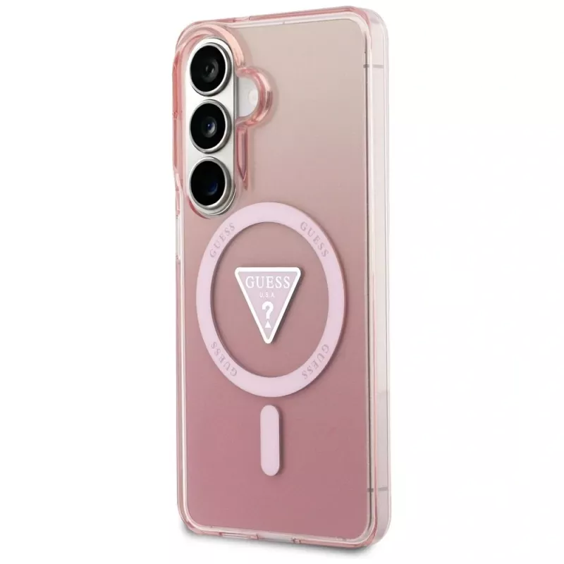 Guess IML Gradient Triangle MagSafe Case voor Samsung Galaxy S26 (roze)