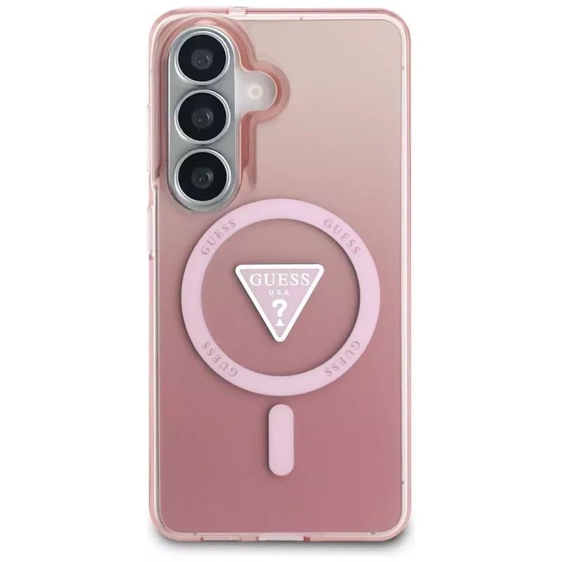 Guess IML Gradient Triangle MagSafe Case voor Samsung Galaxy S26 (roze)
