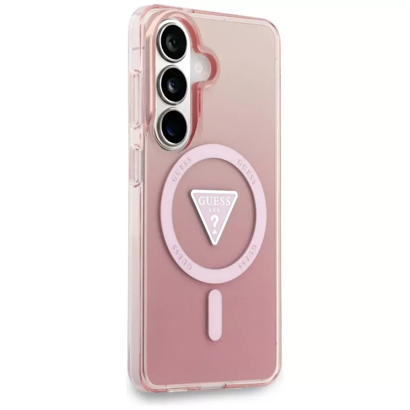 Guess IML Gradient Triangle MagSafe Case voor Samsung Galaxy S26 (roze)