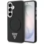 Guess Embossed Ring Triangle Logo MagSafe Case voor Samsung Galaxy S26 zwart