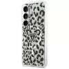 Guess IML Leopard Print Triangle MagSafe Case voor Samsung Galaxy S26, zwart