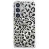 Guess IML Leopard Print Triangle MagSafe Case voor Samsung Galaxy S26, zwart