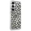 Guess IML Leopard Print Triangle MagSafe Case voor Samsung Galaxy S26, zwart