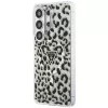 Guess IML Leopard Print Triangle MagSafe Case voor Samsung Galaxy S26 Ultra (zwart)