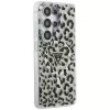 Guess IML Leopard Print Triangle MagSafe Case voor Samsung Galaxy S26 Ultra (zwart)
