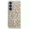 Guess IML Leopard Print Triangle MagSafe Case voor Samsung Galaxy S26 (bruin)