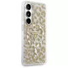 Guess IML Leopard Print Triangle MagSafe Case voor Samsung Galaxy S26 (bruin)