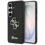 Guess Fixed Glitter Big 4G Metal Logo Case voor Samsung Galaxy S26 (zwart)
