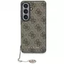 Guess 4G Classic Logo Charm MagSafe Case voor Samsung Galaxy S26 (bruin)