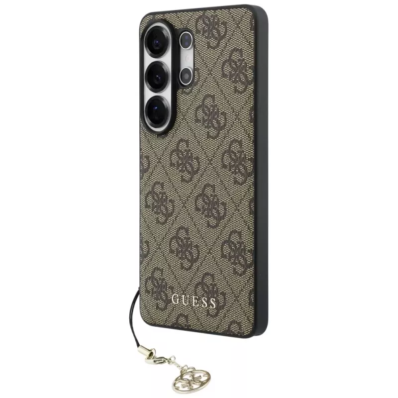 Guess 4G Classic Logo Charm MagSafe Case voor Samsung Galaxy S26 Ultra (bruin)