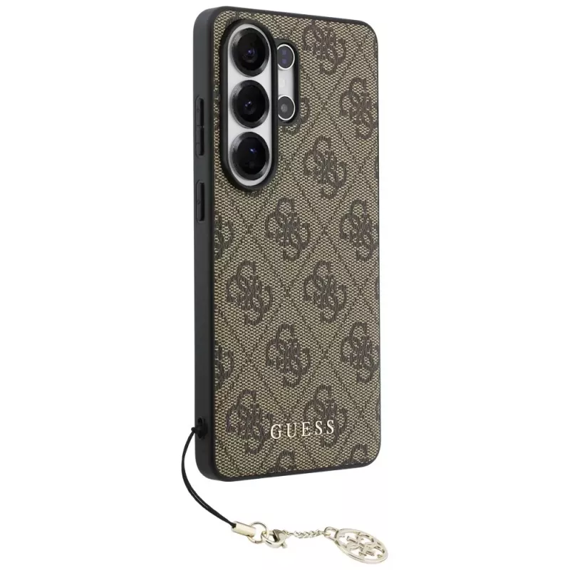 Guess 4G Classic Logo Charm MagSafe Case voor Samsung Galaxy S26 Ultra (bruin)