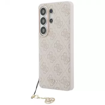 Guess 4G Classic Logo Charm MagSafe Case voor Samsung Galaxy S26 Ultra (roze)
