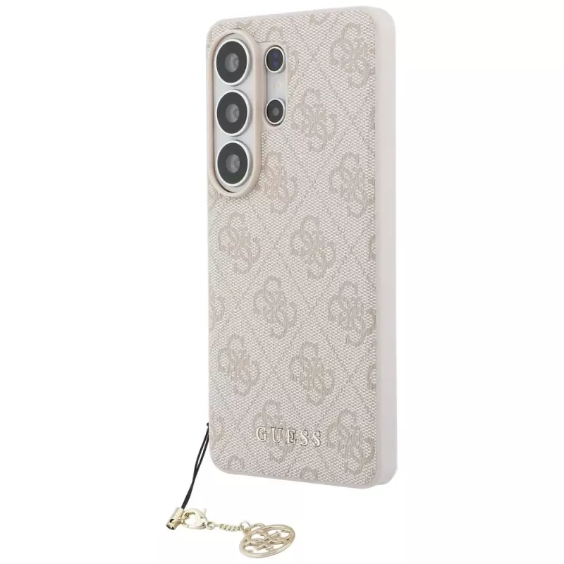 Guess 4G Classic Logo Charm MagSafe Case voor Samsung Galaxy S26 Ultra (roze)