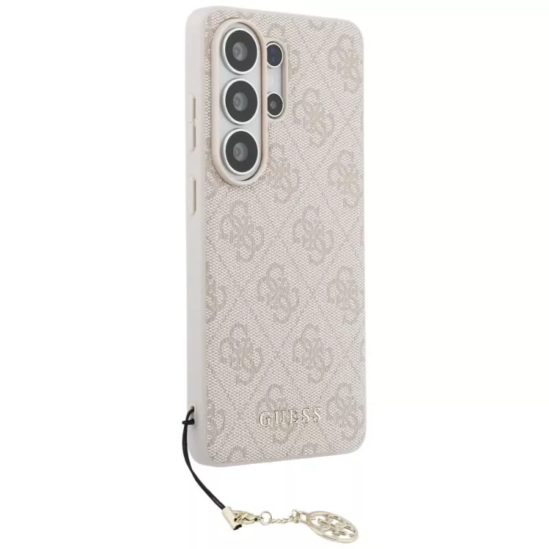 Guess 4G Classic Logo Charm MagSafe Case voor Samsung Galaxy S26 Ultra (roze)