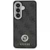 Guess 4G Big Rhinestone Triangle Strap MagSafe Phone Case Set voor Samsung Galaxy S26 - zwart
